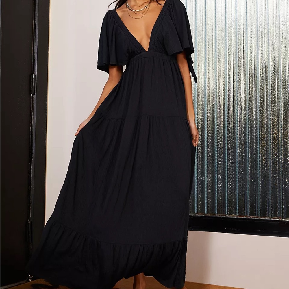 free people la la maxi dress